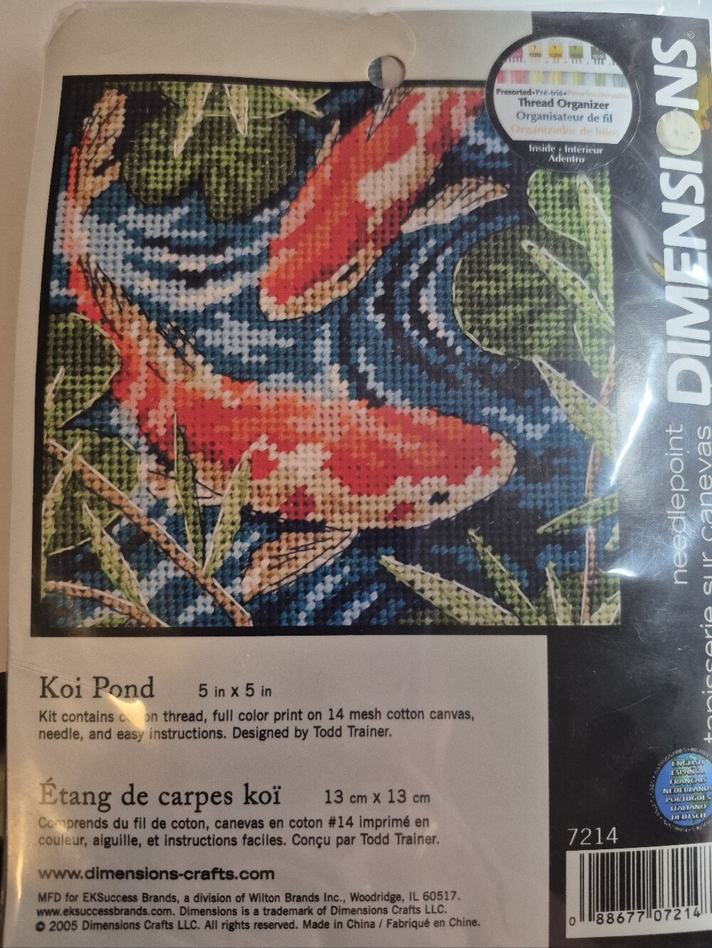 Dimensions Needlepoint Kit- Koi Pond - Picture 4 of 4